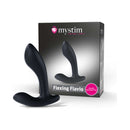 Mystim Flexing Flavio E-Stim Prostate Stimulator in packaging, designed for electrostimulation comfort and safety.