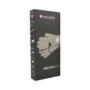 Mystim Magic E-Stim Gloves packaging featuring soft, conductive gloves designed for sensual electrostimulation.