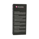Mystim Magic E-Stim Gloves box packaging with product information and descriptions.