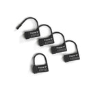 Mystim Pubic Enemy No 2 Electrosex Cock Cage lock set with five numbered locks for restraint and control.