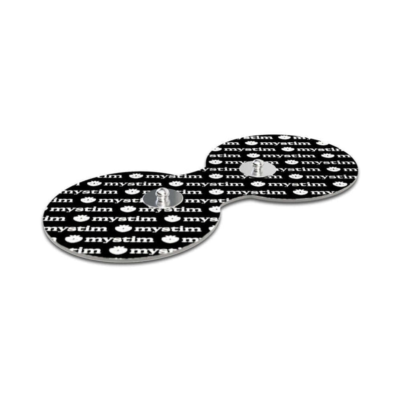 Mystim Cluster Buster Starter Kit accessories on black background, showcasing the brand logo and design details.