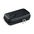 Black storage case for the Mystim Cluster Buster Starter Kit, designed for easy transport and protection of electrostimulation devices.