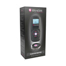 Mystim Cluster Buster Starter Kit wireless electrostimulation system packaging with remote control.