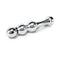 Mystim Bold Boris Dildo Ball Plug made from medical-grade aluminum with a beaded design for intense sensations.