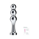 Mystim Bold Boris Dildo Ball Plug made of medical-grade aluminum with three beaded curves for intense sensations.