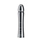 Mystim Glossy Glen Dildo, sleek aluminum toy for intense vaginal and anal stimulation.