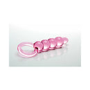 Sex Kitten Pink Glass String Of Pearls Anal Beads showcasing a sleek pink glass design for pleasure.