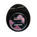 Sex Kitten Tomcat Leather Vibrating Cock Ring Black packaging with tomcat vibe label and feather design.