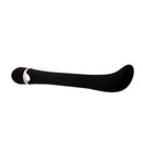 Sex Kitten G Kitty G-Spot Vibrator Black showcasing soft velvet-touch silicone and polished chrome accents.