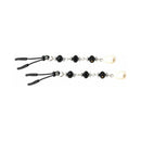 Bijoux De Nip Pearl Black Beaded Nipple Clamps featuring elegant black beads and pearl accents for seductive nipple play.