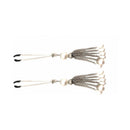 Bijoux De Nip Pearl Tassels Nipple Clamps with faux pearls and chrome-plated tweezer tips for elegant sensation play.