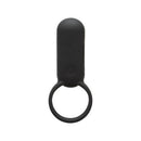 Tenga SVR Smart Vibe Ring Black, a sleek vibrating ring designed to enhance intimacy for both partners.