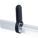 Tenga SVR Smart Vibe Ring Black displayed on a clear surface, showcasing its sleek design for enhanced intimate experiences.