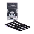 SpareParts Removeable Garters 4-Piece Set Black with stylish design and adjustable straps for a perfect fit.