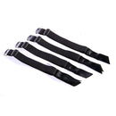 SpareParts Removeable Garters 4-Piece Set Black, featuring four adjustable black garter straps.
