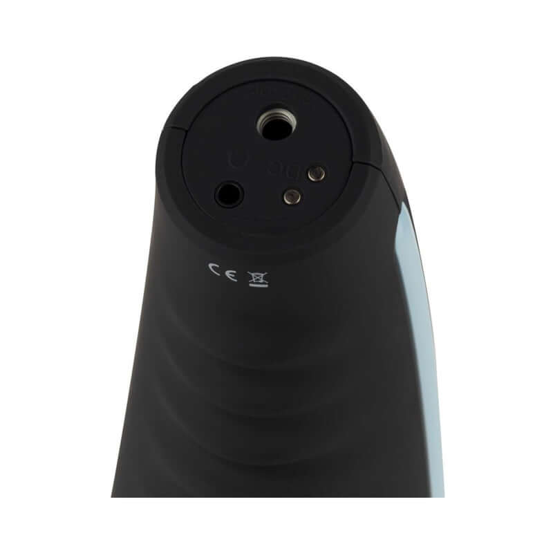 Close-up view of the CRUIZR CP02 Rotating and Vibrating Auto Masturbator showing its sleek design and ports.