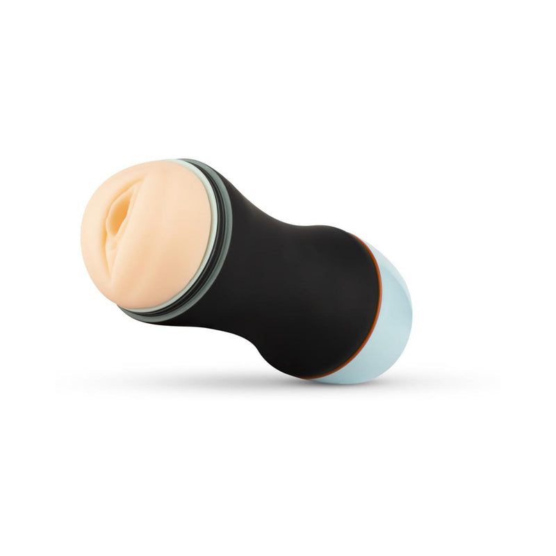 CRUIZR CM06 Vibrating Masturbator with Voice Activator, realistic soft opening and textured ribbed interior.