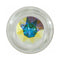 Crystal Delights Small Clear Plug with Gem Aurora Borealis - holographic crystal detail.