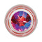 Crystal Delights Pineapple Delight Plug with Gem Pink featuring a sparkling pink Swarovski crystal centerpiece.