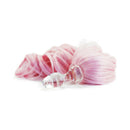 Crystal Delights Minx Pony Tail Plug Baby Pink alongside soft pink ponytail hair for elegant sensual play.