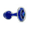 Crystal Delights Sparkle Plug Blue in elegant design with shimmering blue elements and faceted gem.