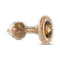 Crystal Delights Sparkle Plug Gold - luxurious handmade glass anal plug with sparkling detailing.