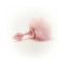 Crystal Delights Magnetic Sparkle Bunny Tail Plug Pink with soft pink fur and sparkling glass design.