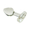 Crystal Delights T-Handle Plug Clear - handcrafted elegant erotic art piece for intimate pleasure.