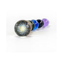 Crystal Delights Rainbow Bubble Dildo with Dichroic Bulb featuring colorful glass textures and designs.