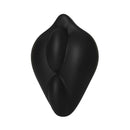 Banana Pants BumpHer Black dildo base stimulation cushion in sleek black silicone, designed for strap-on play.
