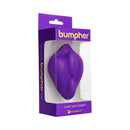 Banana Pants Bumpher Silicone Grinding Cushion Purple packaging, designed for enhanced strap-on stimulation.