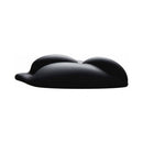 Banana Pants B.cush Silicone Dildo Base Cushion Black, double-bump stimulation cushion in sleek black silicone.