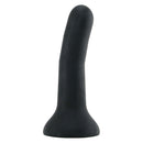 Wet For Her Five Large 5.5 Inch Dildo Black displayed upright, showcasing its smooth design for G-spot stimulation.