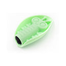 Cute Little Fuckers Zeep Mint Silicone Vibrator in playful leaf design, showcasing its vibrant mint color and character.