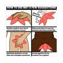 Illustration showing how to use Cute Little Fuckers Starsi Rose Silicone Palm Vibrator with tips and suggestions.