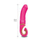 Gvibe Gjay MINI Wildberry compact vaginal vibrator with measurements 19 cm by 3.5 cm.