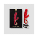 Gvibe Gcandy MINI Chili Coral Rabbit Massager with USB charger and stylish packaging.