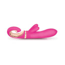 Gvibe Grabbit MINI Dolce Violet luxurious dual-action vibrator in pink with sleek design and flexible ears.