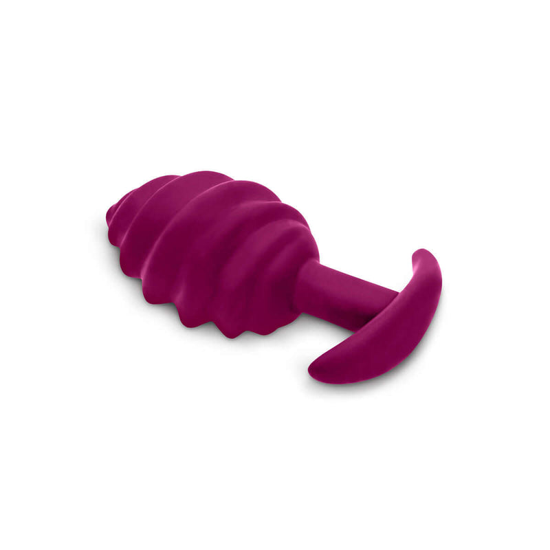 Gvibe Gplug Twist 2 Sweet Raspberry in vibrant purple color with a ribbed design for intimate pleasure.