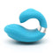 Emojibator Queeni Finger Vibrator in blue, ergonomic design for precision stimulation, crafted from body-safe silicone.