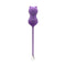 Emojibator Kitty Cat Kegel Ball Vibrator in purple, designed for playful and powerful Kegel exercises.