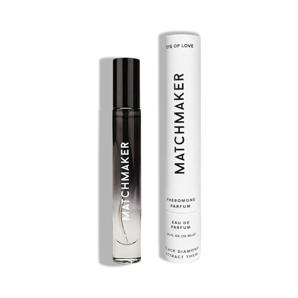 Eye of Love Matchmaker Black Diamond Attract Them Pheromone 10 ml bottle and packaging.