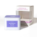 Eye of Love Morning Glow Attract Him Pheromone Massage Candle in a stylish tin packaging.