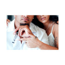 Eye of Love Confidence Attract Her Pheromone Parfum 10 ml held by a couple showcasing attraction and connection.