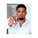 Eye of Love Unscented Male Pheromone Parfum 10 ml held by a man in a white shirt.