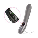 Mystim Tickling Truman E-Stim Vibrator showing control panel and sleek design.
