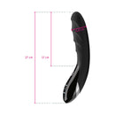 Mystim Sizzling Simon E-Stim Vibrator dimensions showing 27 cm length and 4 cm width.