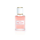 Eye of Love One Love Attract Him Pheromone Parfum 1.67 Oz in a perfume bottle with pink liquid.