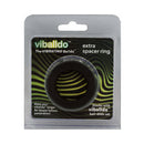 Balldo Silicone Spacer Ring Ball Stretcher Black in packaging for customized ball stretching and rigidity.