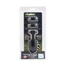ViBalldo Black Vibrating Penis Sleeve packaging featuring a unique design for simultaneous stimulation.